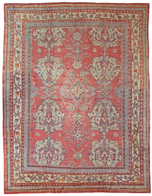 antique ushak carpet - CATEGORY: ANTIQUE RUGS - DATED 1890