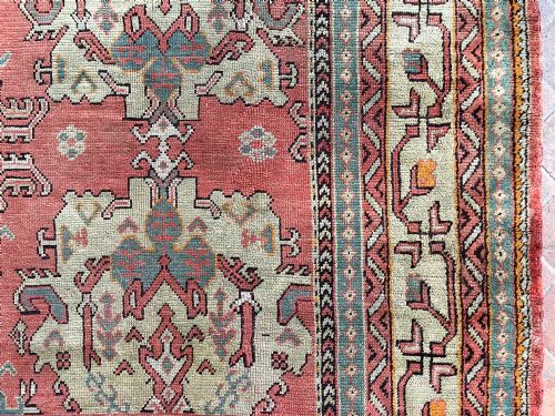 ANTIQUE USHAK CARPET - ADDITIONAL PHOTO 5