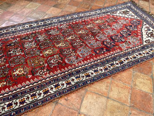 RARE ANTIQUE KASHKULI RUNNER SOUTHERN PERSIA - ADDITIONAL PHOTO 1