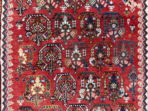 RARE ANTIQUE KASHKULI RUNNER SOUTHERN PERSIA - ADDITIONAL PHOTO 4
