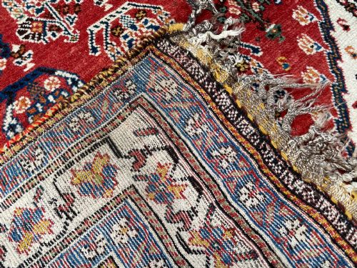 RARE ANTIQUE KASHKULI RUNNER SOUTHERN PERSIA - ADDITIONAL PHOTO 5