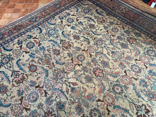 ANTIQUE HAMADAN CARPET - ADDITIONAL PHOTO 1