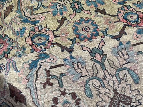 ANTIQUE HAMADAN CARPET - ADDITIONAL PHOTO 3