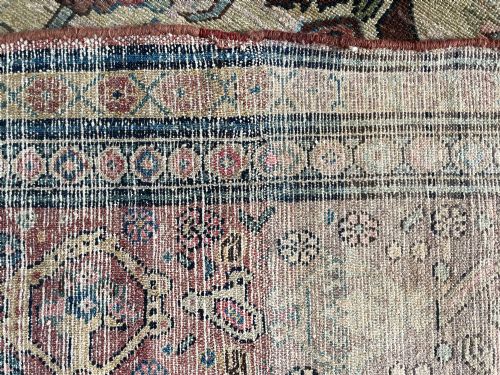 ANTIQUE HAMADAN CARPET - ADDITIONAL PHOTO 4