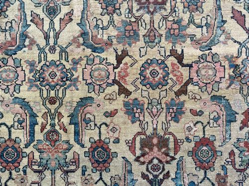ANTIQUE HAMADAN CARPET - ADDITIONAL PHOTO 5