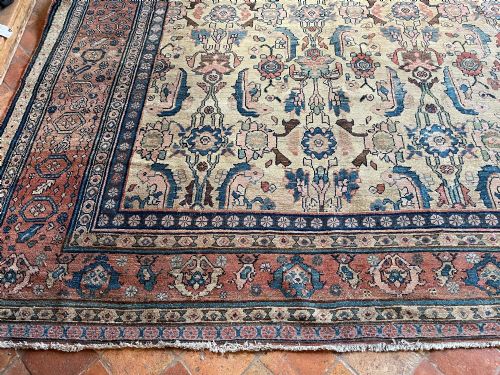 ANTIQUE HAMADAN CARPET - ADDITIONAL PHOTO 7