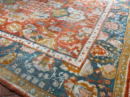 ANTIQUE USHAK CARPET - ADDITIONAL PHOTO 6