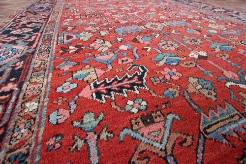 ANTIQUE HERIZ KELLEH CARPET - ADDITIONAL PHOTO 3