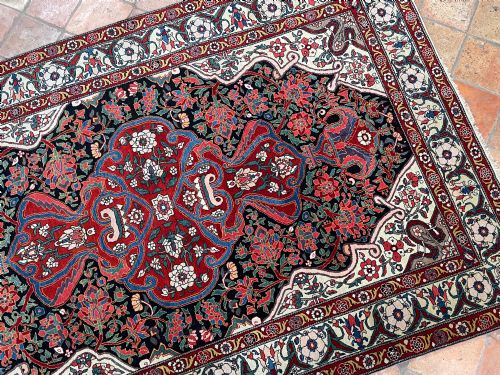 ANTIQUE FARAHAN RUG - ADDITIONAL PHOTO 4