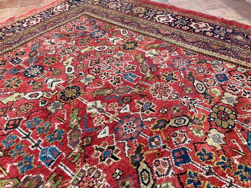 ANTIQUE MAHAL CARPET - ADDITIONAL PHOTO 1