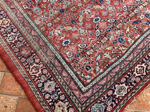 ANTIQUE MAHAL CARPET - ADDITIONAL PHOTO 4