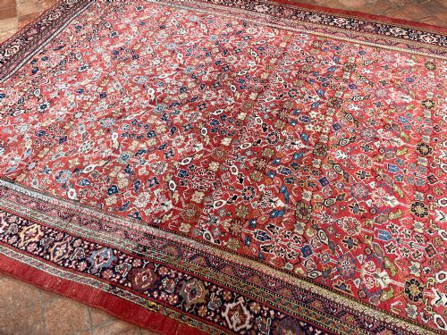 ANTIQUE MAHAL CARPET - ADDITIONAL PHOTO 5