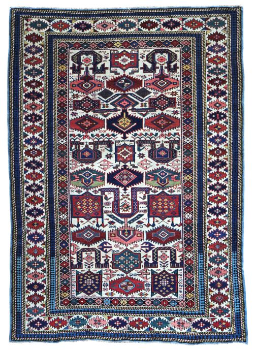 antique kuba rug - CATEGORY: ANTIQUE RUGS - DATED 1880