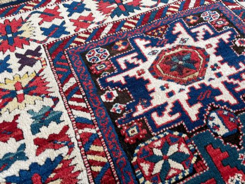 ANTIQUE LESGHI RUG - ADDITIONAL PHOTO 9