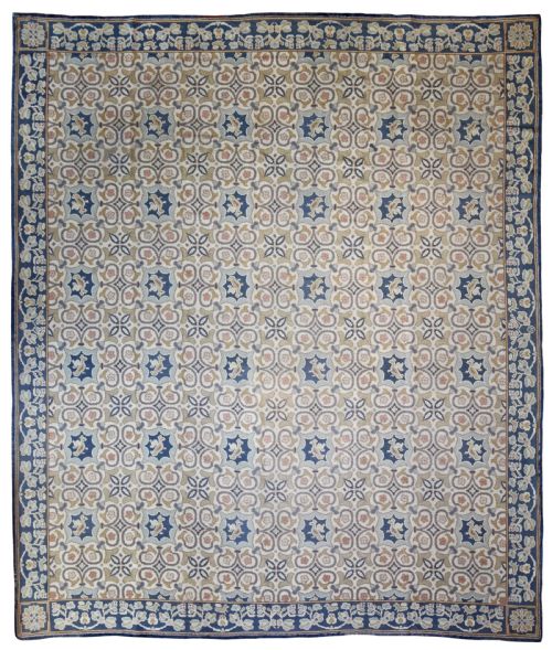 antique portuguese needlepoint - CATEGORY: ANTIQUE RUGS - DATED 1900