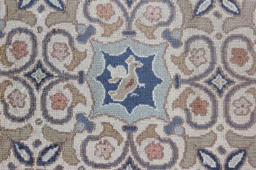 ANTIQUE PORTUGUESE NEEDLEPOINT - ADDITIONAL PHOTO 1