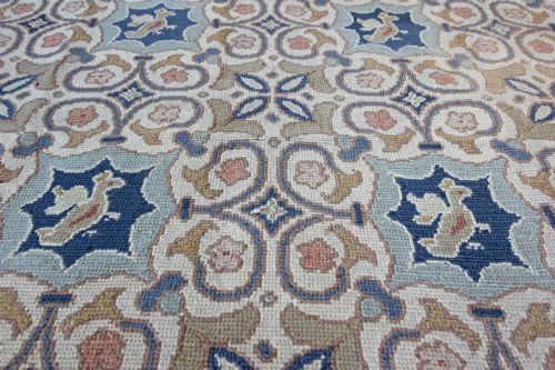 ANTIQUE PORTUGUESE NEEDLEPOINT - ADDITIONAL PHOTO 3