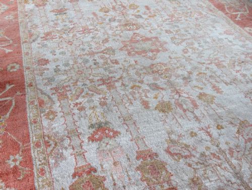 ANTIQUE USHAK CARPET LATE 19TH CENTURY - ADDITIONAL PHOTO 3