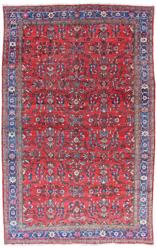 antique mahal carpet persia - CATEGORY: ANTIQUE RUGS - DATED 1910