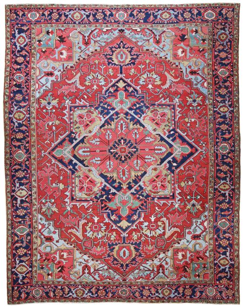 antique karaja carpet - CATEGORY: ANTIQUE RUGS - DATED 1900