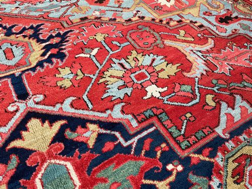 ANTIQUE KARAJA CARPET - ADDITIONAL PHOTO 4