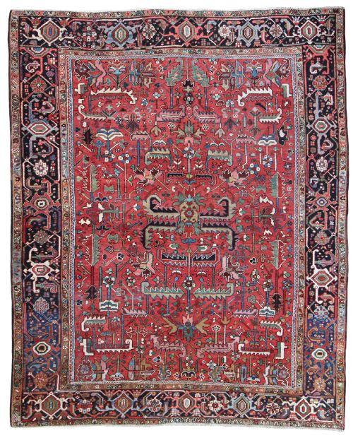 antique heriz carpet - CATEGORY: ANTIQUE RUGS - DATED 1900