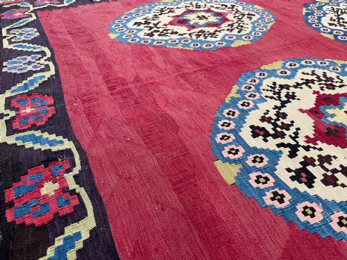 ANTIQUE BESSARABIAN KILIM - ADDITIONAL PHOTO 1