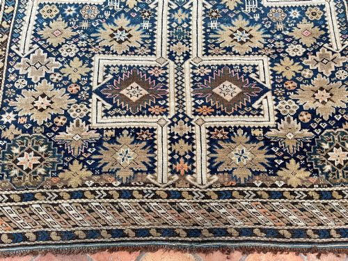 ANTIQUE KUBA AFSHAN RUG - ADDITIONAL PHOTO 2