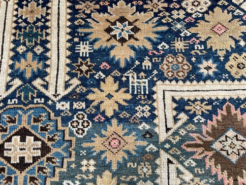 ANTIQUE KUBA AFSHAN RUG - ADDITIONAL PHOTO 3