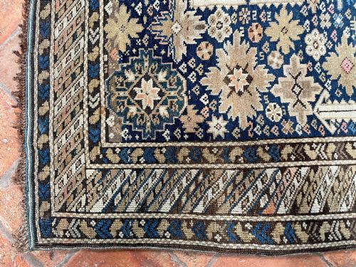 ANTIQUE KUBA AFSHAN RUG - ADDITIONAL PHOTO 4