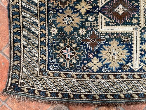 ANTIQUE KUBA AFSHAN RUG - ADDITIONAL PHOTO 6