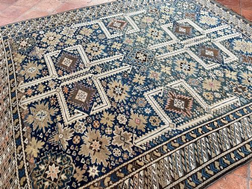 ANTIQUE KUBA AFSHAN RUG - ADDITIONAL PHOTO 9