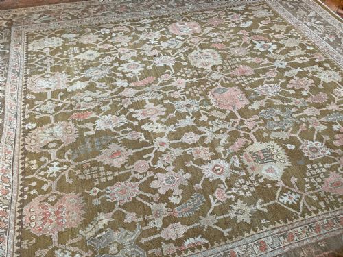 RARE SQUARE ANTIQUE USHAK CARPET - ADDITIONAL PHOTO 3