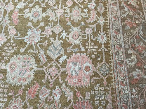 RARE SQUARE ANTIQUE USHAK CARPET - ADDITIONAL PHOTO 5