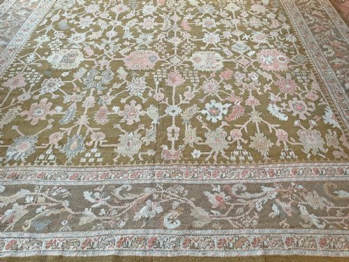 RARE SQUARE ANTIQUE USHAK CARPET - ADDITIONAL PHOTO 7