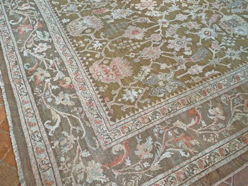 RARE SQUARE ANTIQUE USHAK CARPET - ADDITIONAL PHOTO 9