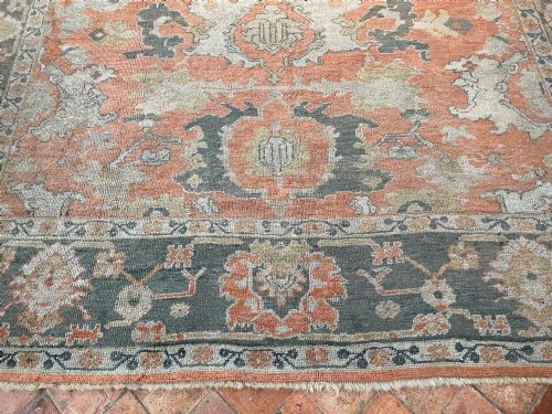 RARE ANTIQUE USHAK CARPET - ADDITIONAL PHOTO 6