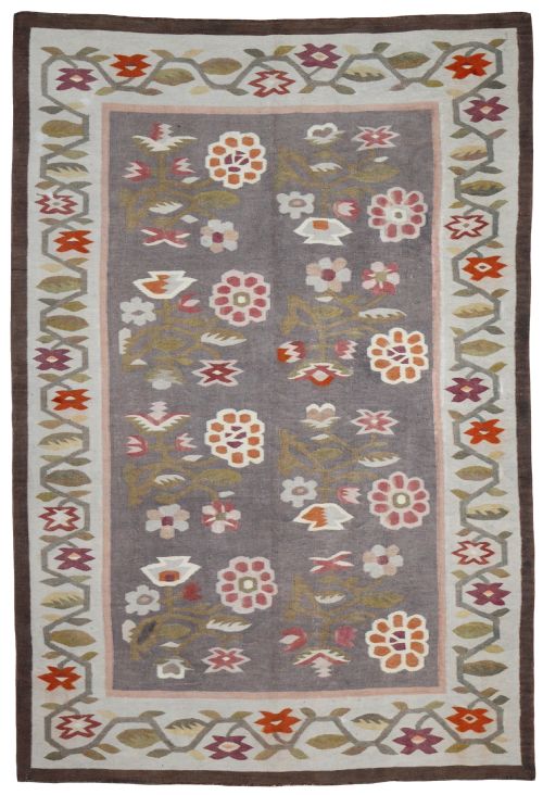 antique bessarabian kilim - CATEGORY: ANTIQUE RUGS - DATED 1910