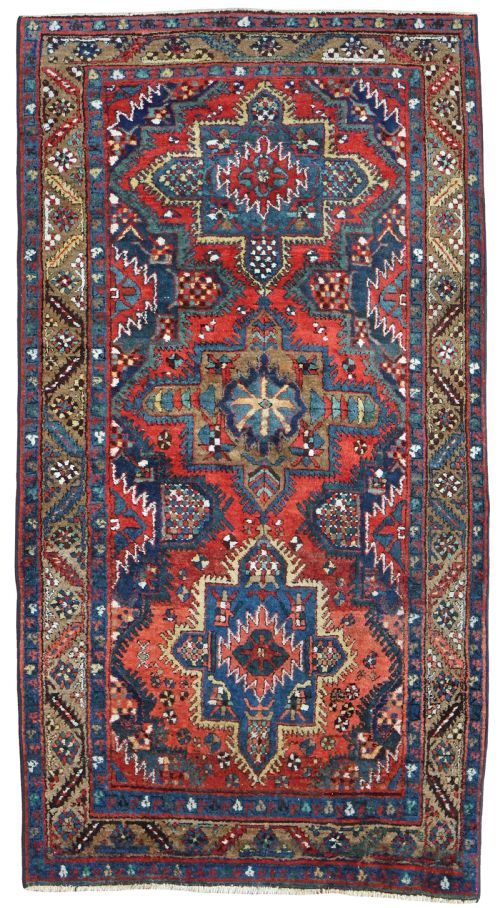 antique karaja rug - CATEGORY: ANTIQUE RUGS - DATED 1900