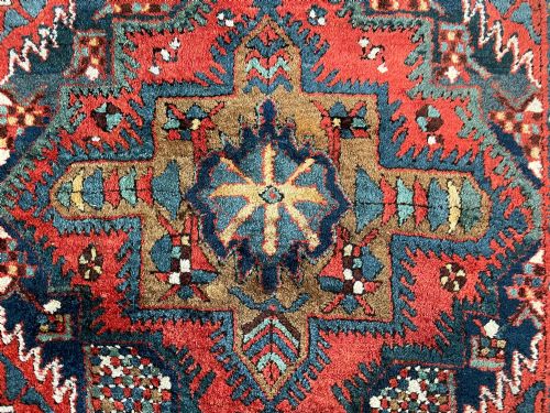 ANTIQUE KARAJA RUG - ADDITIONAL PHOTO 5