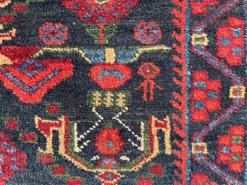 ANTIQUE AFSHAR RUG - ADDITIONAL PHOTO 3