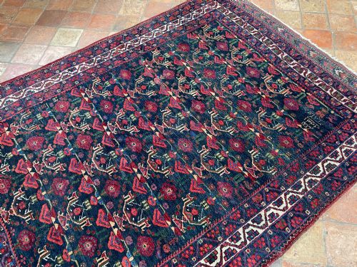 ANTIQUE AFSHAR RUG - ADDITIONAL PHOTO 4