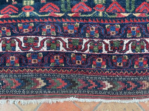 ANTIQUE AFSHAR RUG - ADDITIONAL PHOTO 5