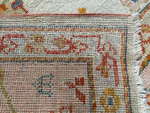 RARE ANTIQUE USHAK CARPET CIRCA 1880 - ADDITIONAL PHOTO 2