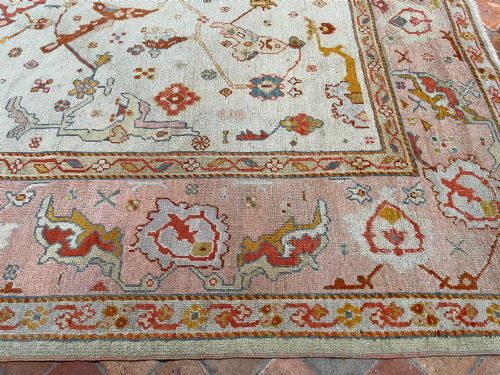 RARE ANTIQUE USHAK CARPET CIRCA 1880 - ADDITIONAL PHOTO 5