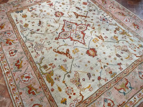 RARE ANTIQUE USHAK CARPET CIRCA 1880 - ADDITIONAL PHOTO 6