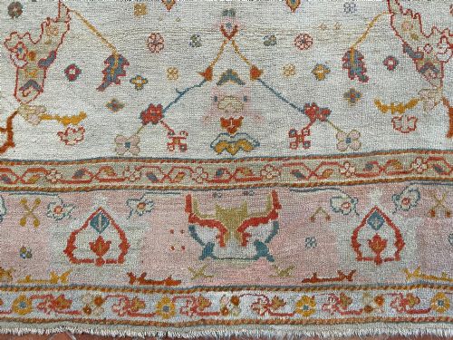 RARE ANTIQUE USHAK CARPET CIRCA 1880 - ADDITIONAL PHOTO 12
