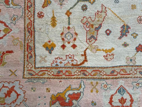 RARE ANTIQUE USHAK CARPET CIRCA 1880 - ADDITIONAL PHOTO 13