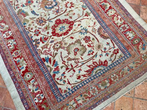 RARE ANTIQUE ZIEGLER CARPET - ADDITIONAL PHOTO 4