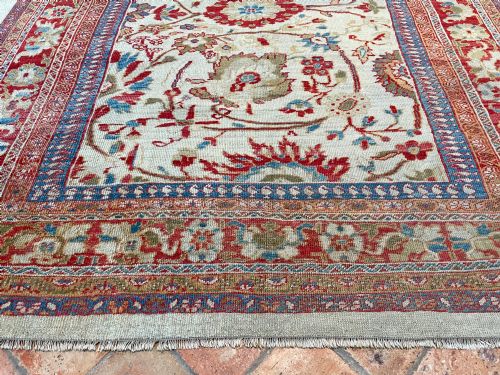 RARE ANTIQUE ZIEGLER CARPET - ADDITIONAL PHOTO 6
